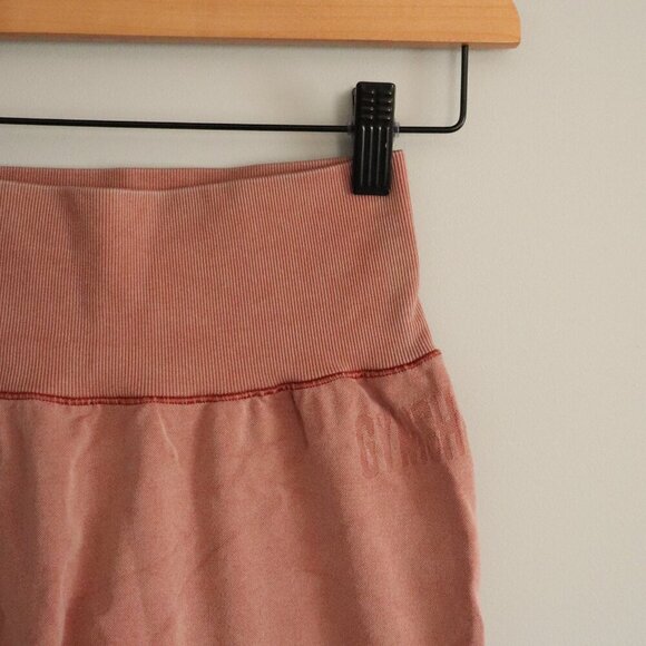 Gymshark Studio Women's Blush Seamless Embroidered Activewear High Rise Leggings - Picture 4 of 10